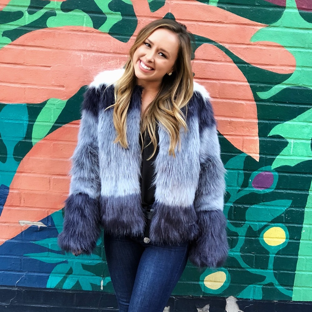 Zara Faux Fur Jacket - Small